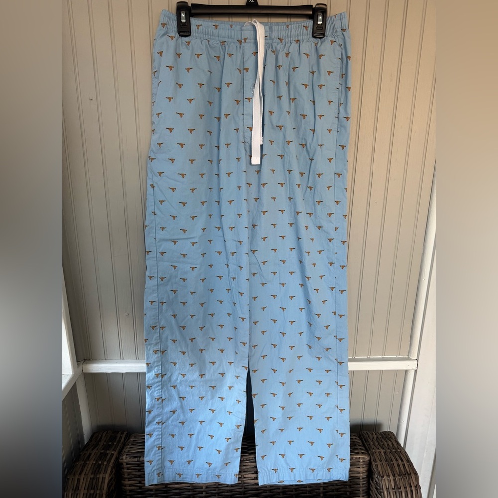 Light Blue Duck Patterned Men's sleep pants- My Sleepwear